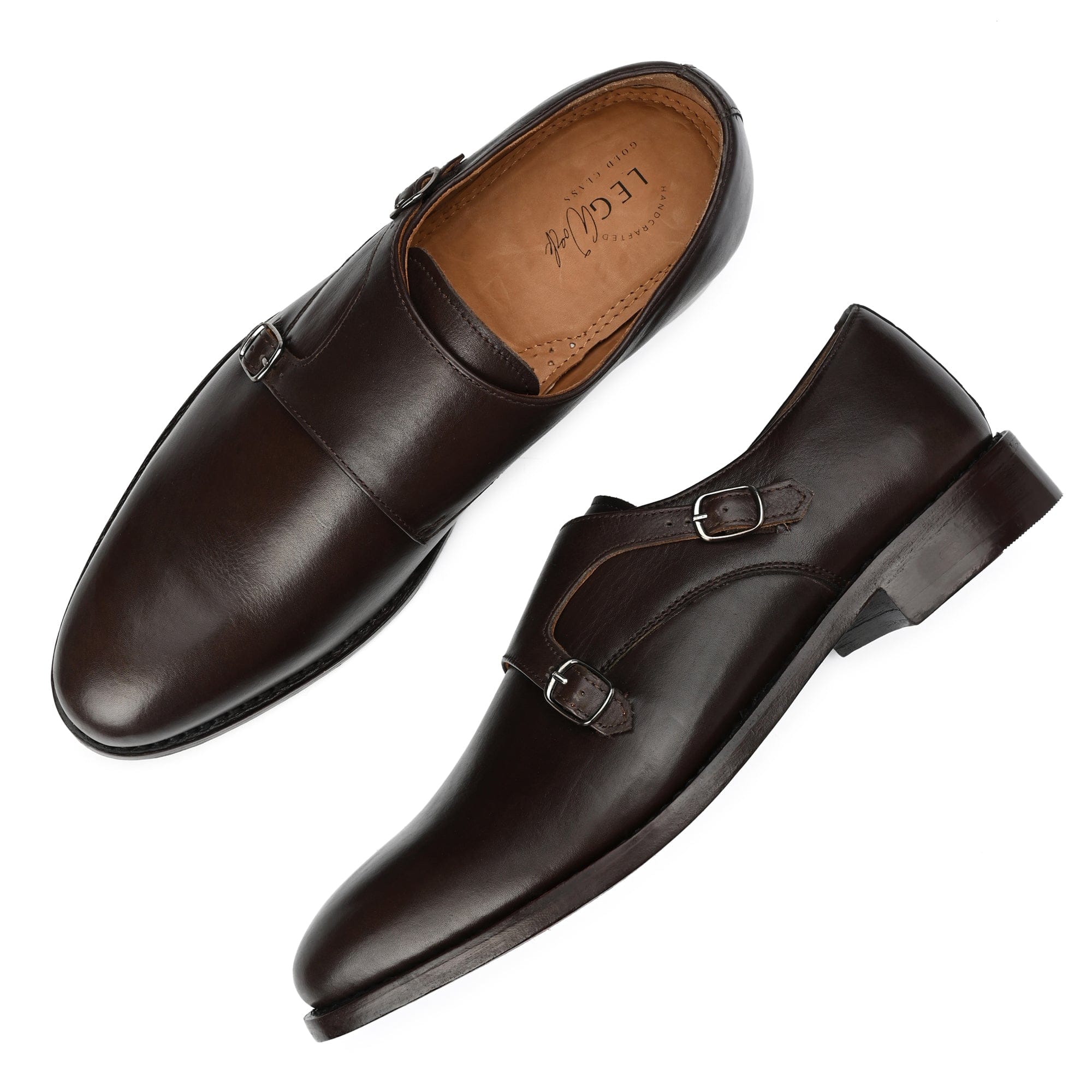 MONKSTRAP KURT ANTIQUE ITALIAN LEATHER DRESS SHOE GOODYEAR WELTED