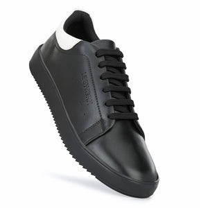Legwork Casual 2.0 Triple Black & White Vegan Leather Shoes