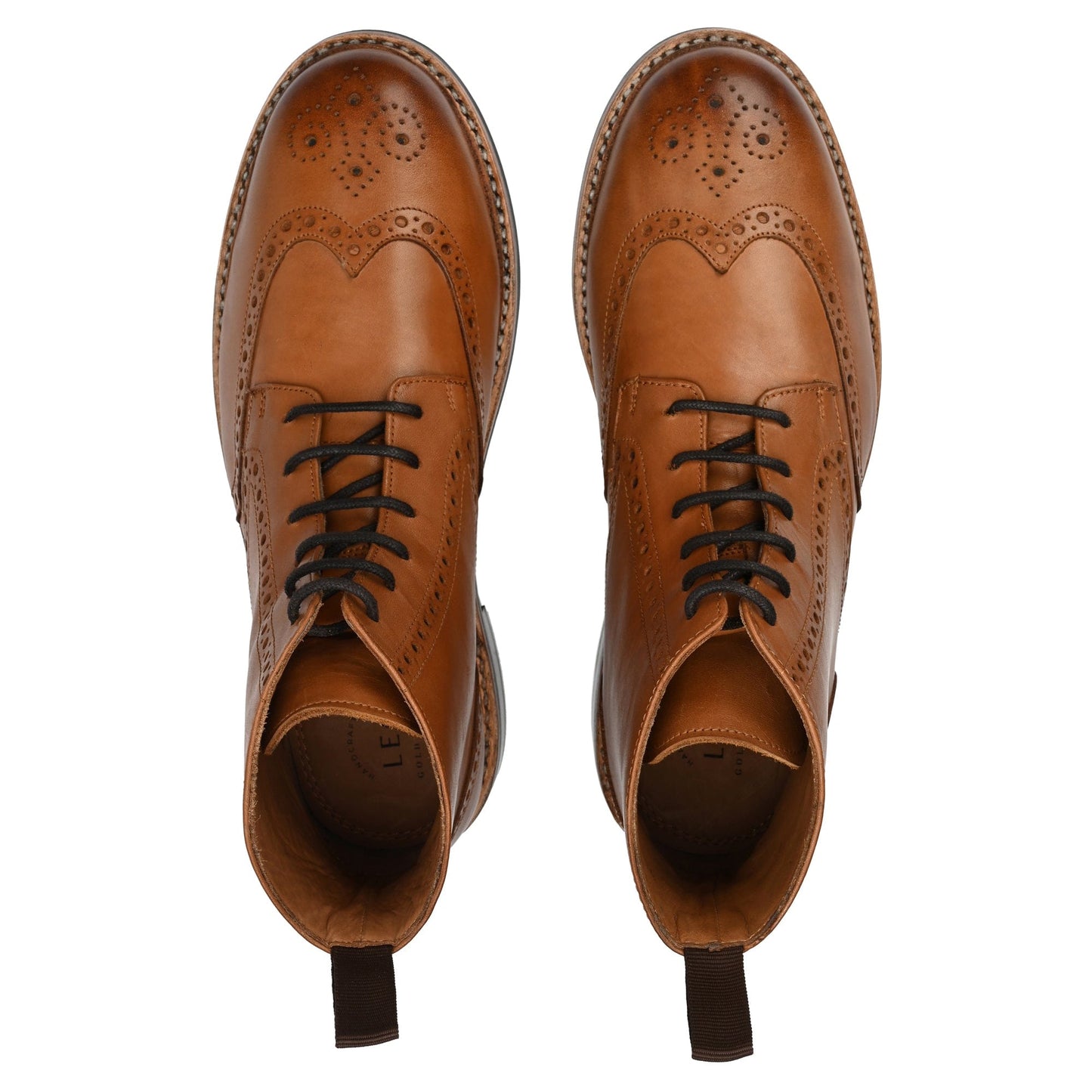Fin Combat Brogue Boot Signature Tan - Goodyear Welted