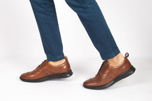 Legwork Classico Wingtip Oxford Red Full Grain Leather Sneaker