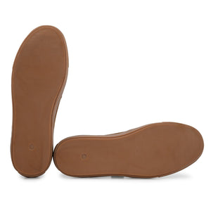 Legwork Slip On Tan Italian Suede Leather Shoes